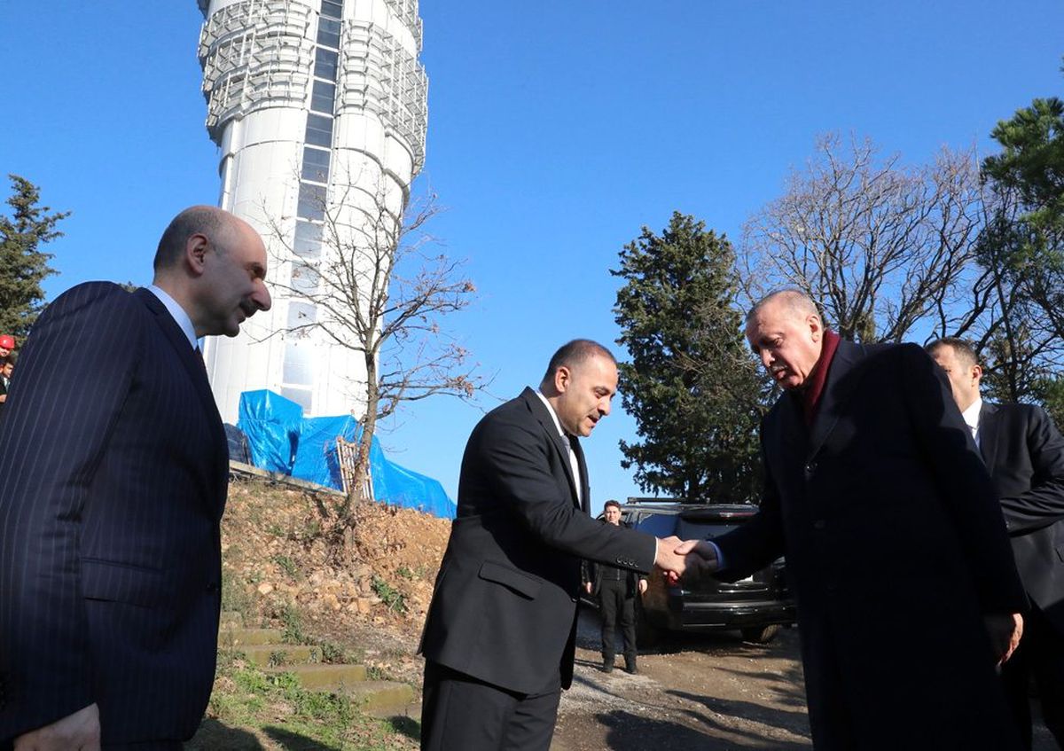 Cumhurbaşkanı Erdoğan Çamlıca Kulesi\'nde incelemelerde bulundu