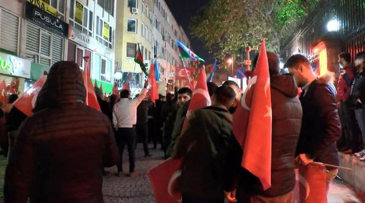 İran Başkonsolosluğu önünde Kasım Süleymani anması