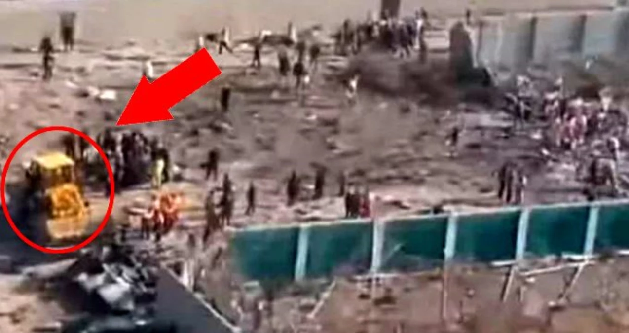 İran\'daki uçak kazasında, olay yerinde çekilen fotoğraf akılları karıştırdı