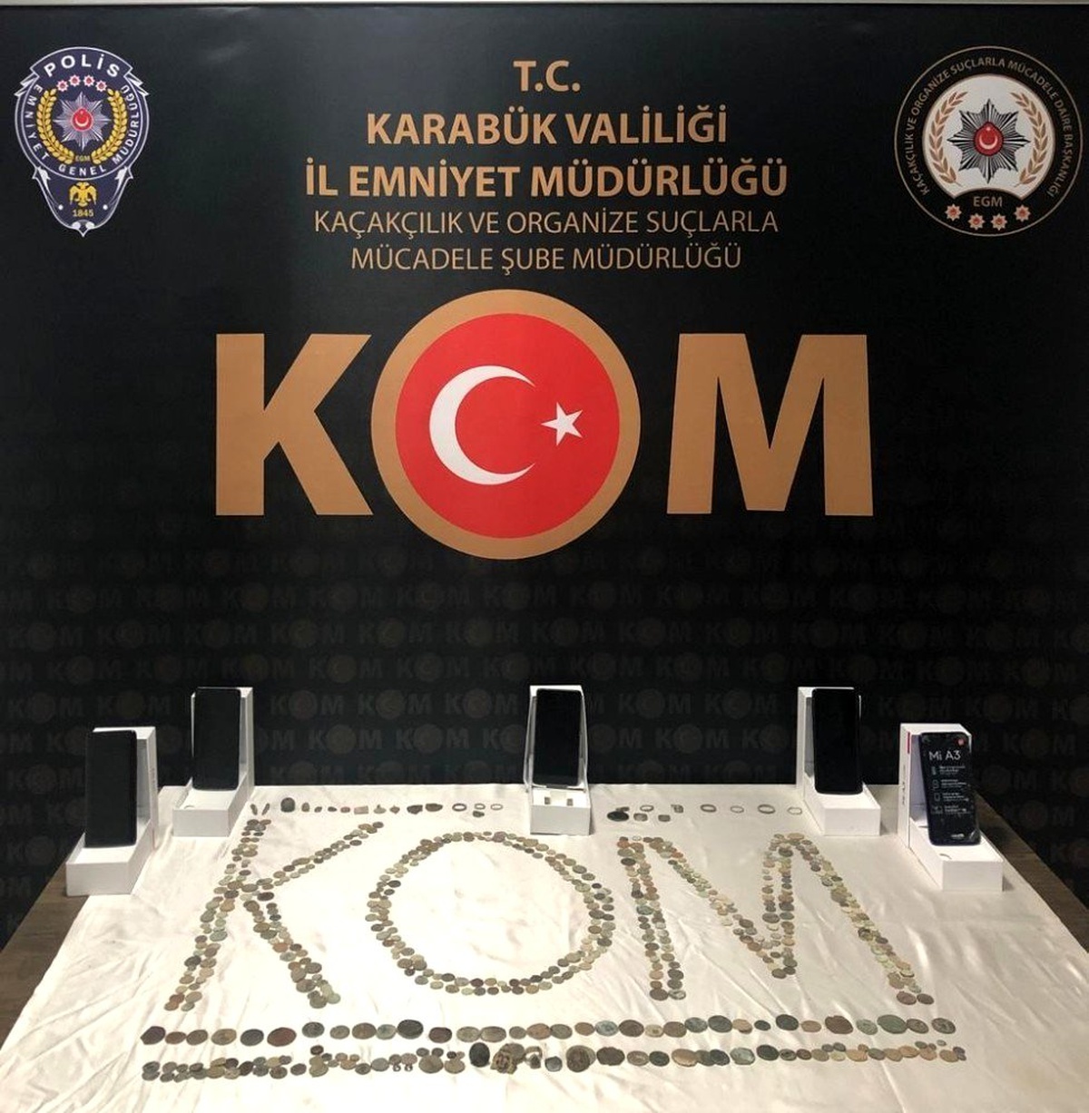 Karabük\'te 558 adet tarihi eser ele geçirildi