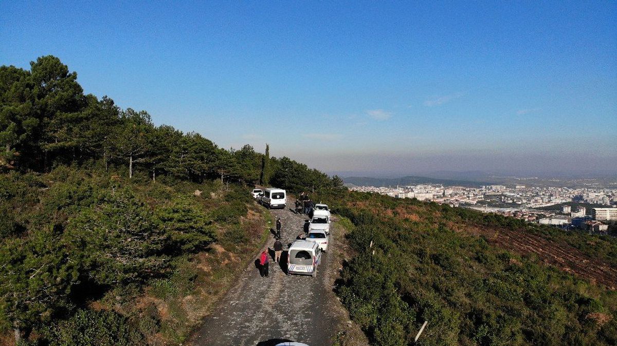 PKK terör örgütü adına yangın çıkarılan Aydos Ormanlarında mahkeme heyeti keşif yaptı