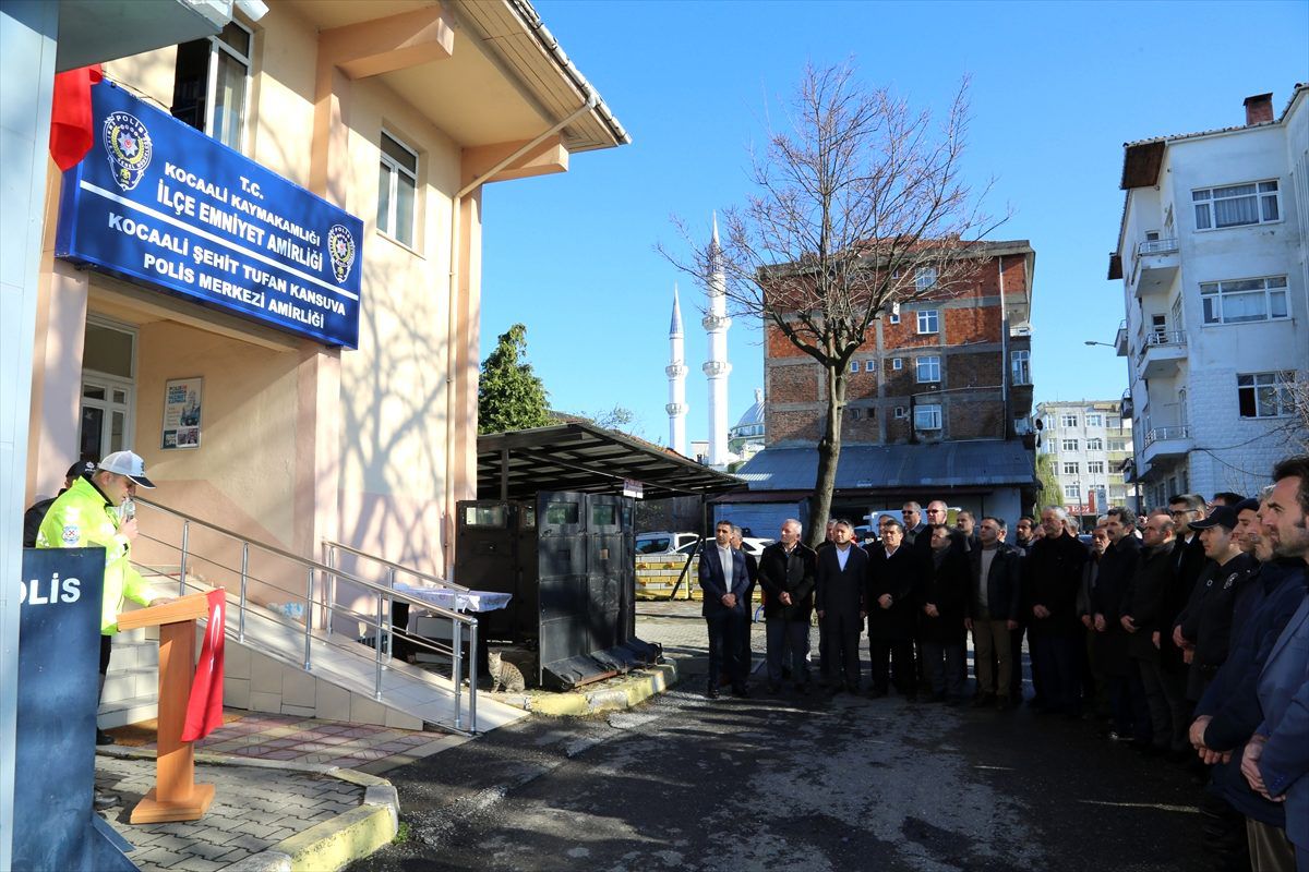 Şehit Tufan Kansuva\'nın adı Kocaali İlçe Polis Amirliği\'ne verildi