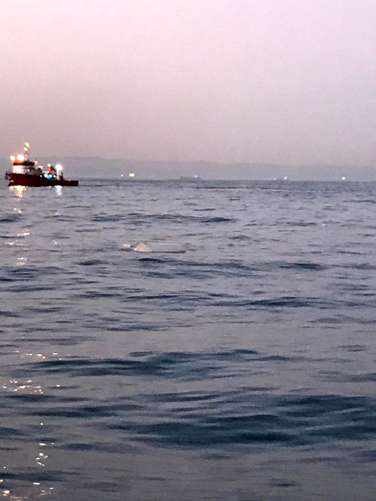 Tanker ile balıkçı teknesinin çarpışmasının hemen ardından çekilen görüntü ortaya çıktı