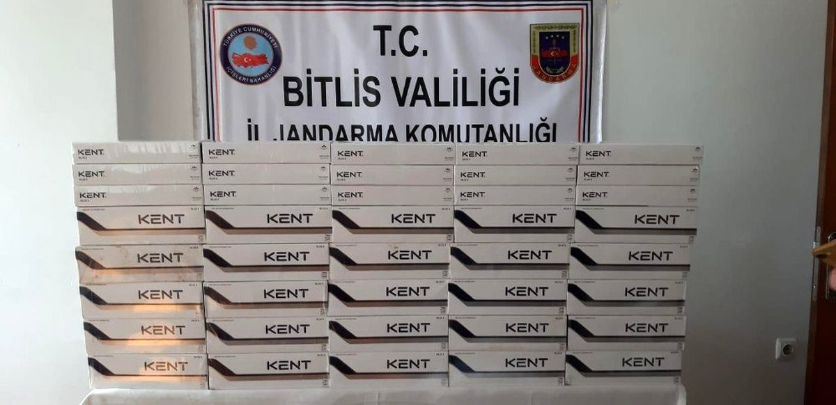 Bitlis\'te 2 bin 830 paket kaçak sigara ele geçirildi