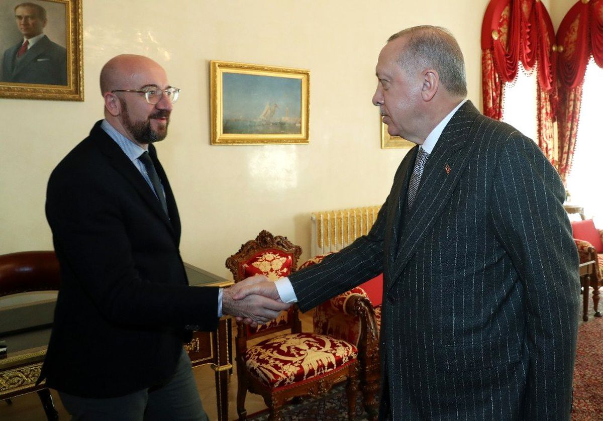 Cumhurbaşkanı Erdoğan, AB Konseyi Başkanı Michel\'i kabul etti
