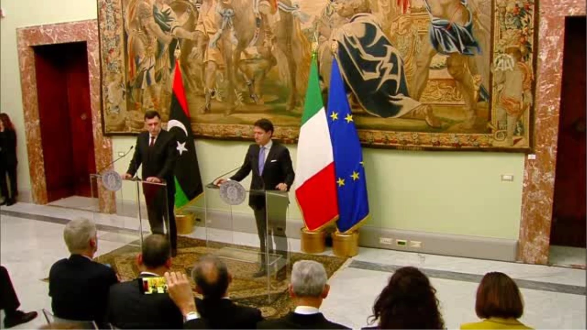 İtalya Başbakanı Conte, Libyalı mevkidaşı Serrac ile görüştü