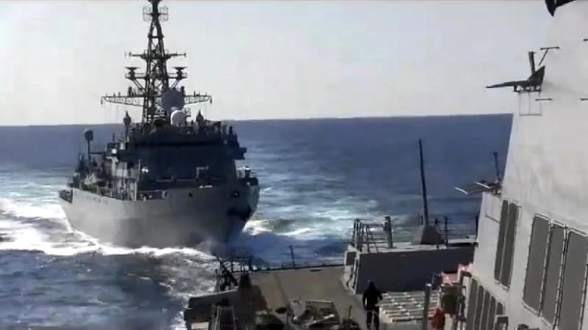 Rusya Donanması\'na ait geminin Amerikan savaş gemisine \'saldırganca yaklaştığı\' iddiası
