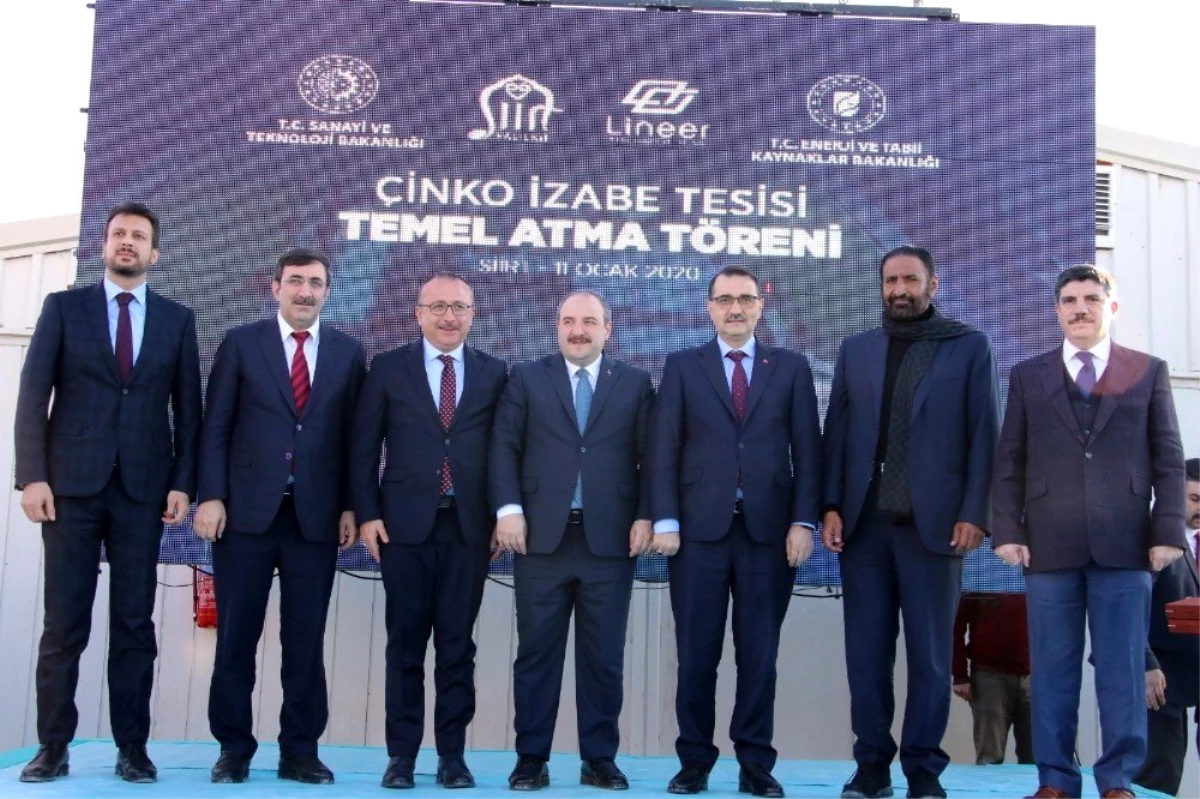 Siirt\'te Lineer Metal Çinko Fabrikası\'nın temeli atıldı