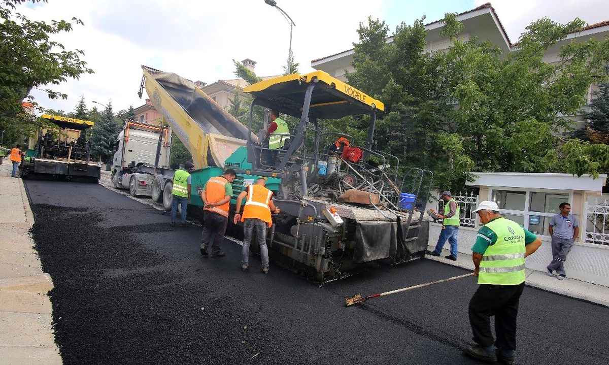 Çankaya asfaltta geçen yılı 100 bin ton ile kapattı