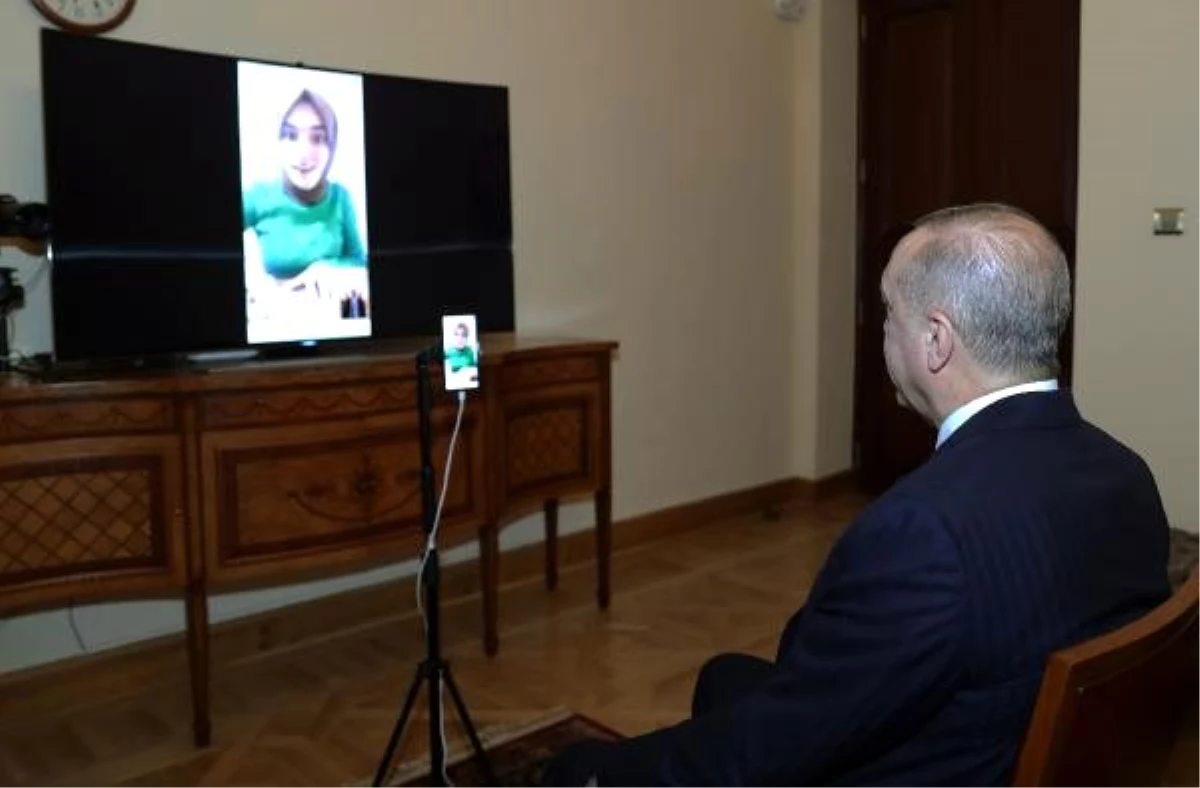 Erdoğan, Ümmü Gülsüm Genç\'le canlı yayında görüştü