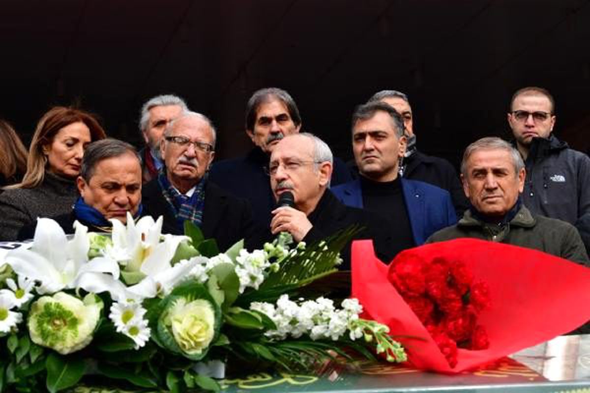 Kılıçdaroğlu, cenaze törenine katıldı