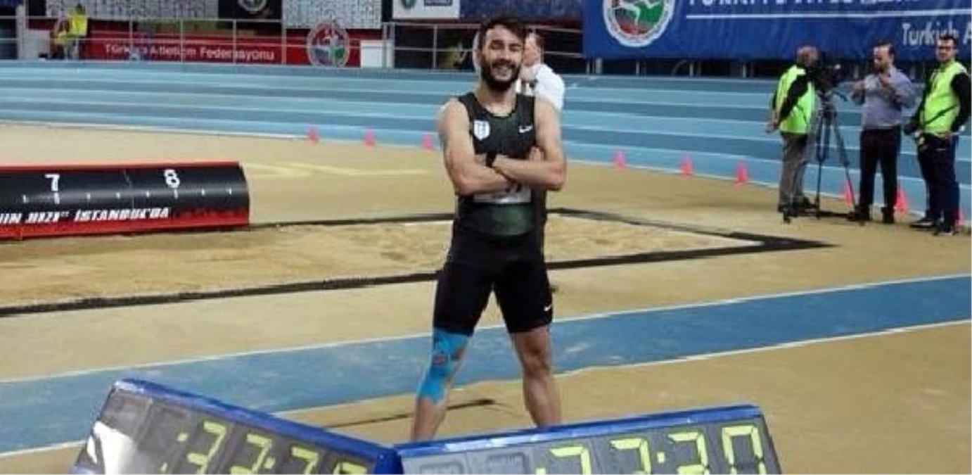 Milli atlet Batuhan Altınbaş, Ramil\'in 300 metre rekorunu kırdı