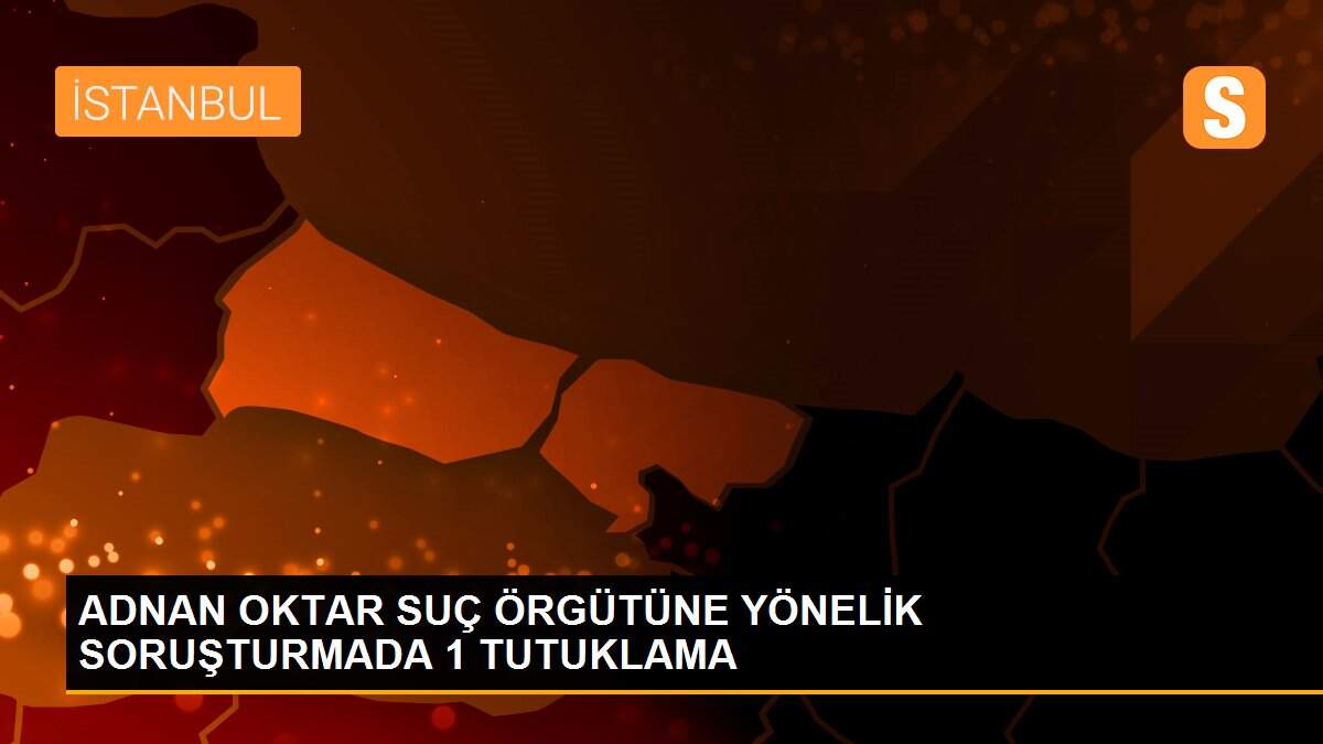 ADNAN OKTAR SUÇ ÖRGÜTÜNE YÖNELİK SORUŞTURMADA 1 TUTUKLAMA