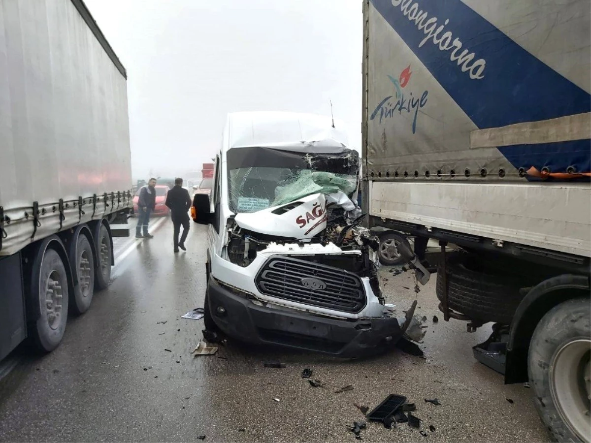 Amasya\'da zincirleme trafik kazası: 7 yaralı