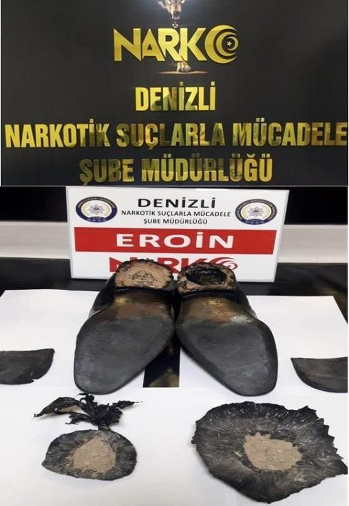 Ayakkabısının topuğunda eroinle yakalandı