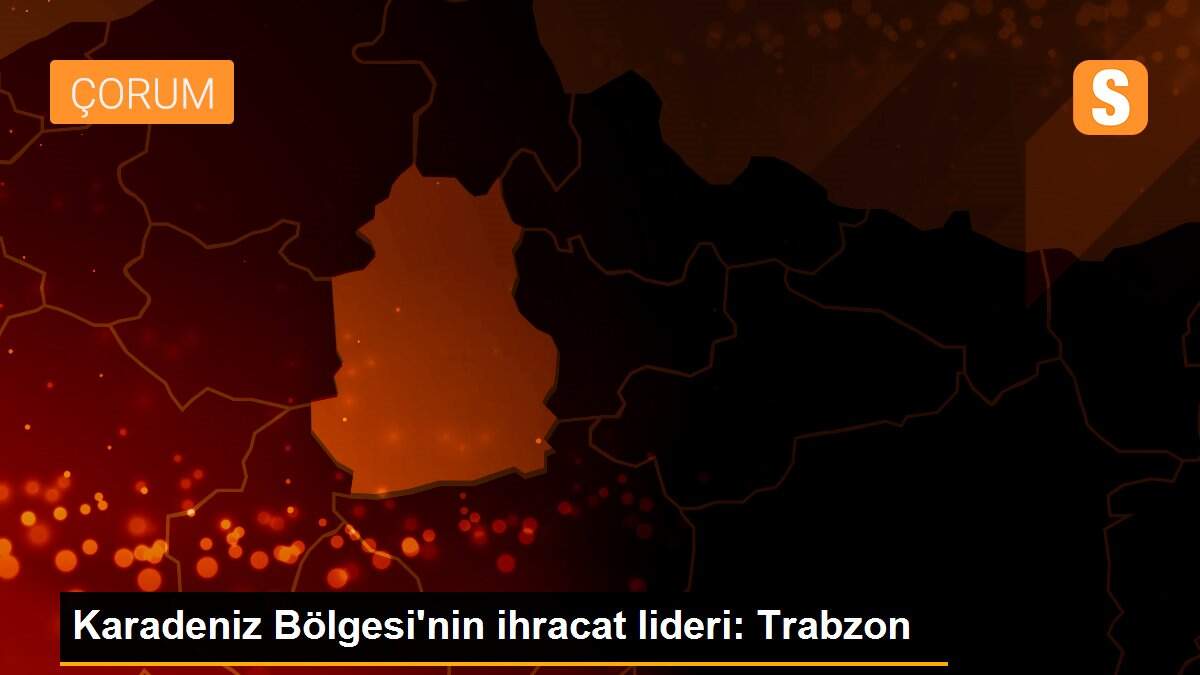 Karadeniz Bölgesi\'nin ihracat lideri: Trabzon
