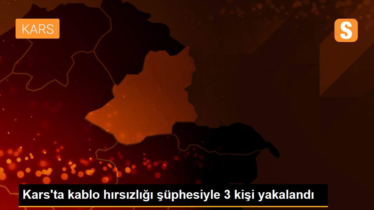 Kars\'ta kablo hırsızlığı şüphesiyle 3 kişi yakalandı