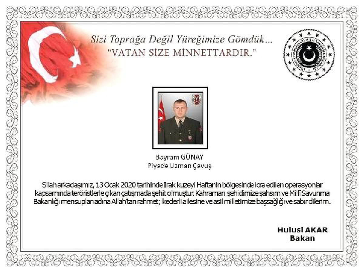 MSB: 1 güvenlik korucusu, 1 asker şehit oldu (2)