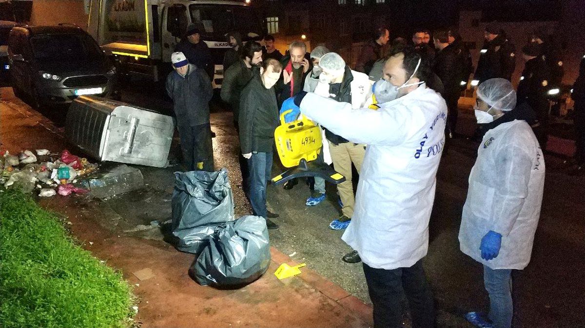 Samsun\'da çöp konteynerlerinde bulunan cesedin kimliği tespit edilemedi