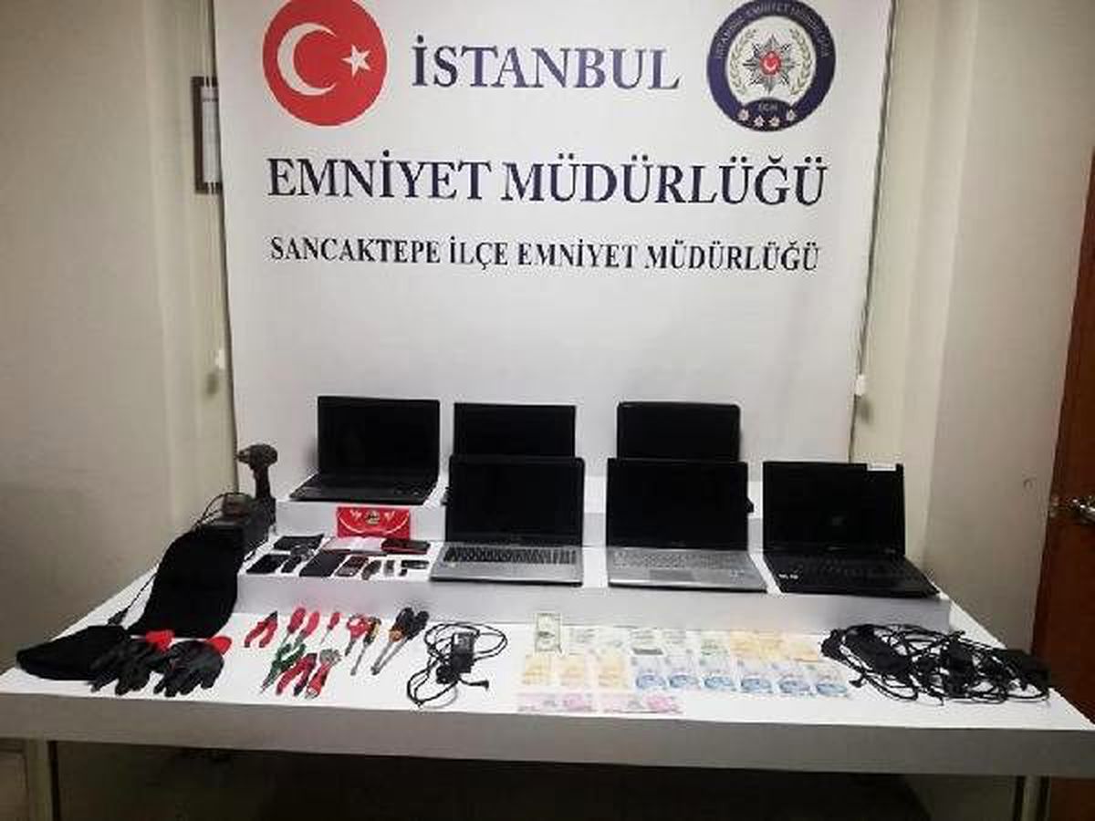 Sancaktepe\'deki işyerinden hırsızlık yapan şüpheliler yakalandı