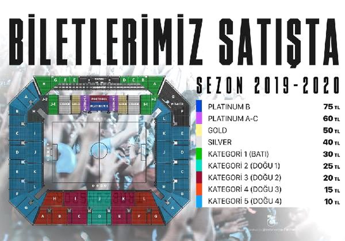 Trabzonspor\'un kupada oynayacağı Denizlispor maçı biletleri satışta