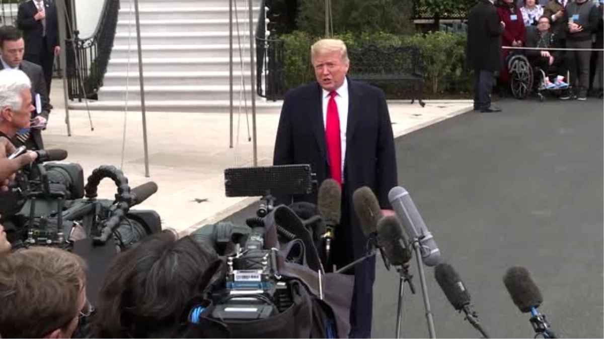 ABD Başkanı Trump, basın mensuplarına açıklamalarda bulundu