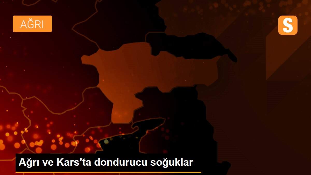 Ağrı ve Kars\'ta dondurucu soğuklar