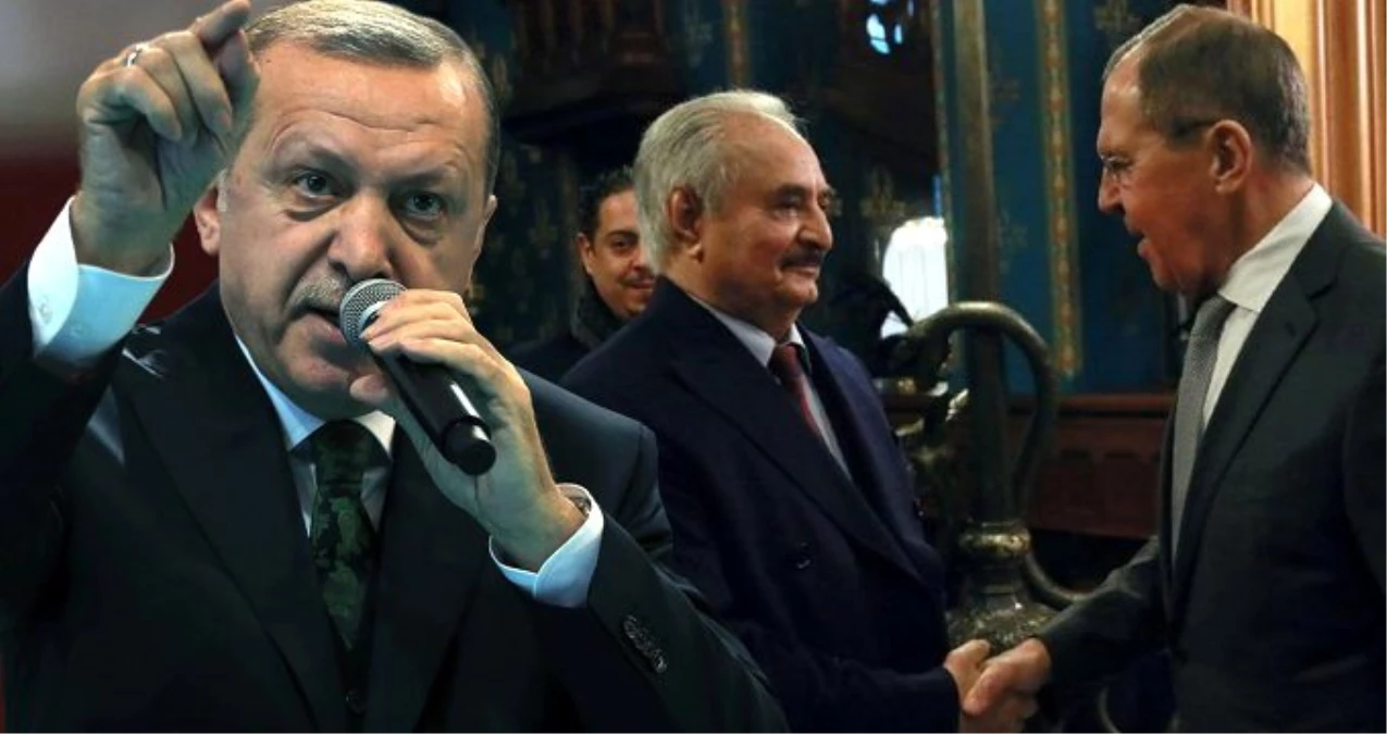 Erdoğan\'dan masadan kaçan Hafter\'e sert sözler: Yalan darbesi yaptı