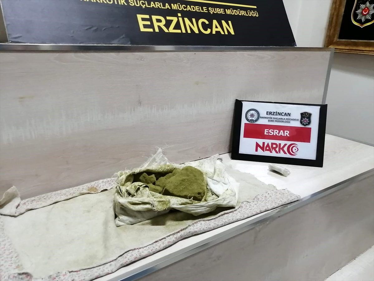 Erzincan\'da uyuşturucu ticareti yaptığı iddia edilen zanlı tutuklandı