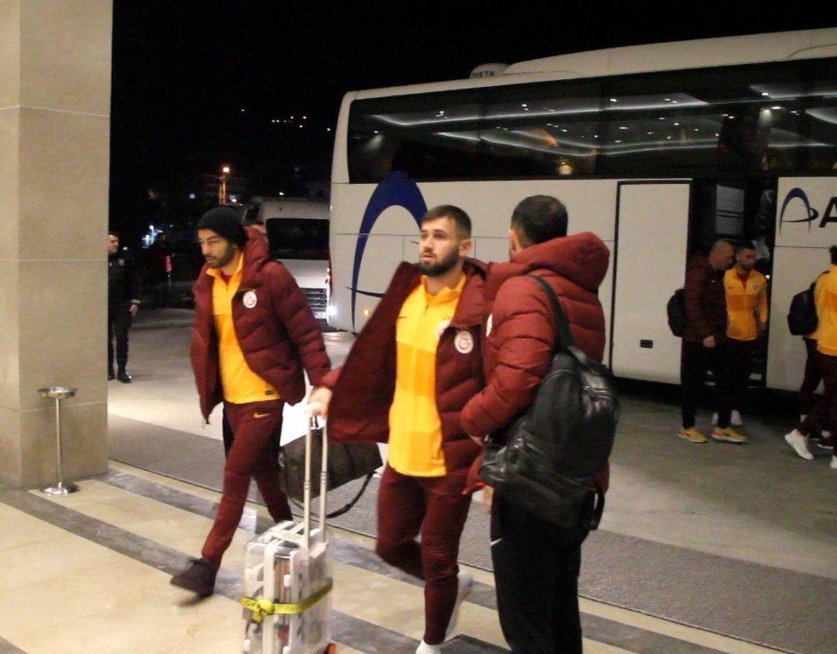 Galatasaray kafilesi Rize\'de