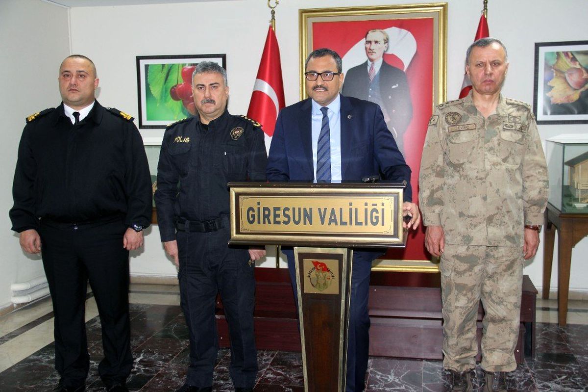 Giresun Valisi Sarıfakıoğulları ilin asayiş ve güvenlik açısından 2019 yılını değerlendirdi