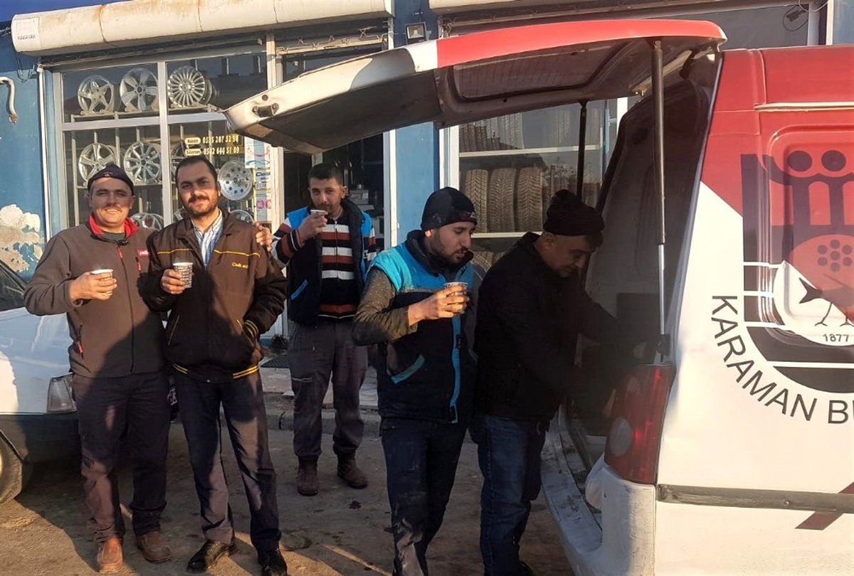 Karaman Belediyesinden esnafa sıcak çorba