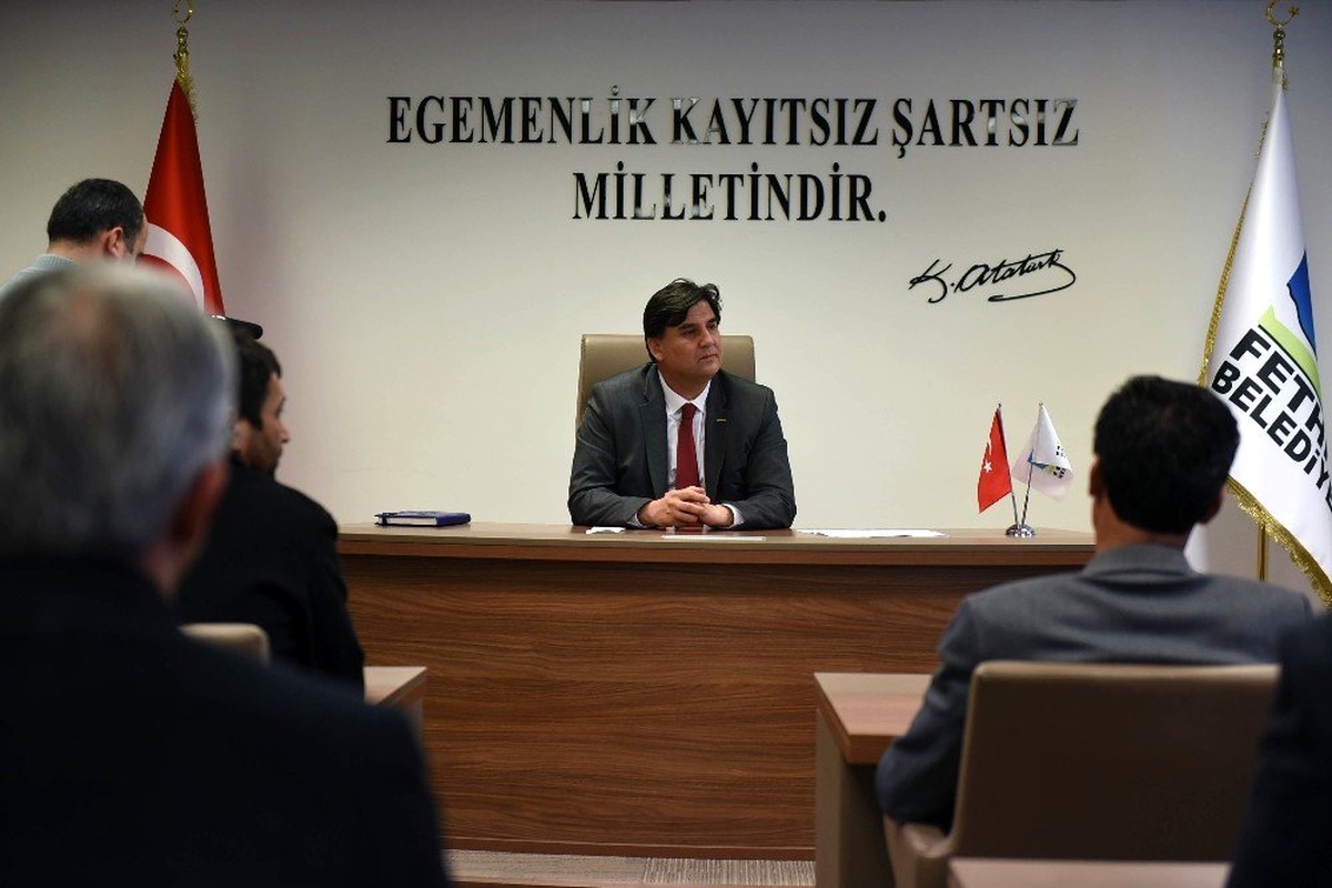 Muhtarlar Alim Karaca\'ya taziye ziyaretinde bulundu