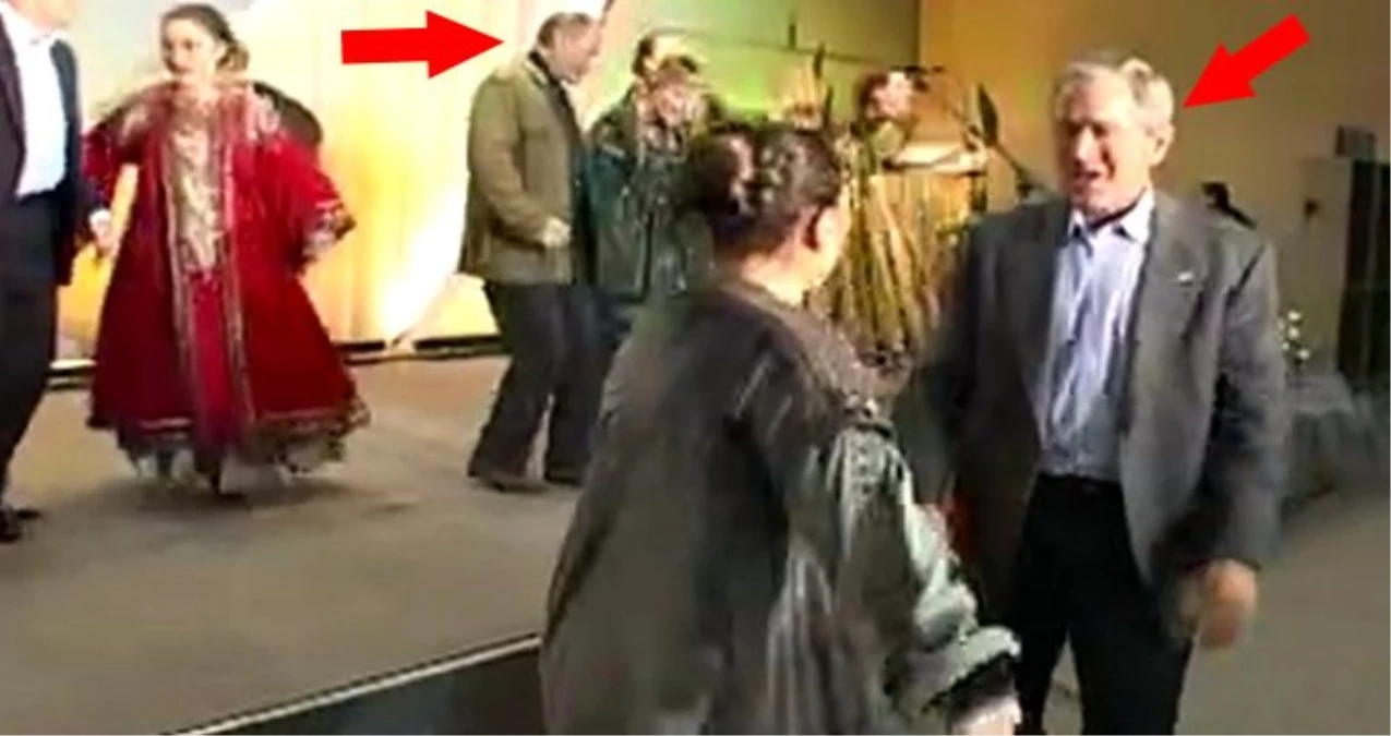 Putin ile Bush\'un birlikte dans ettiği görüntüler ortaya çıktı