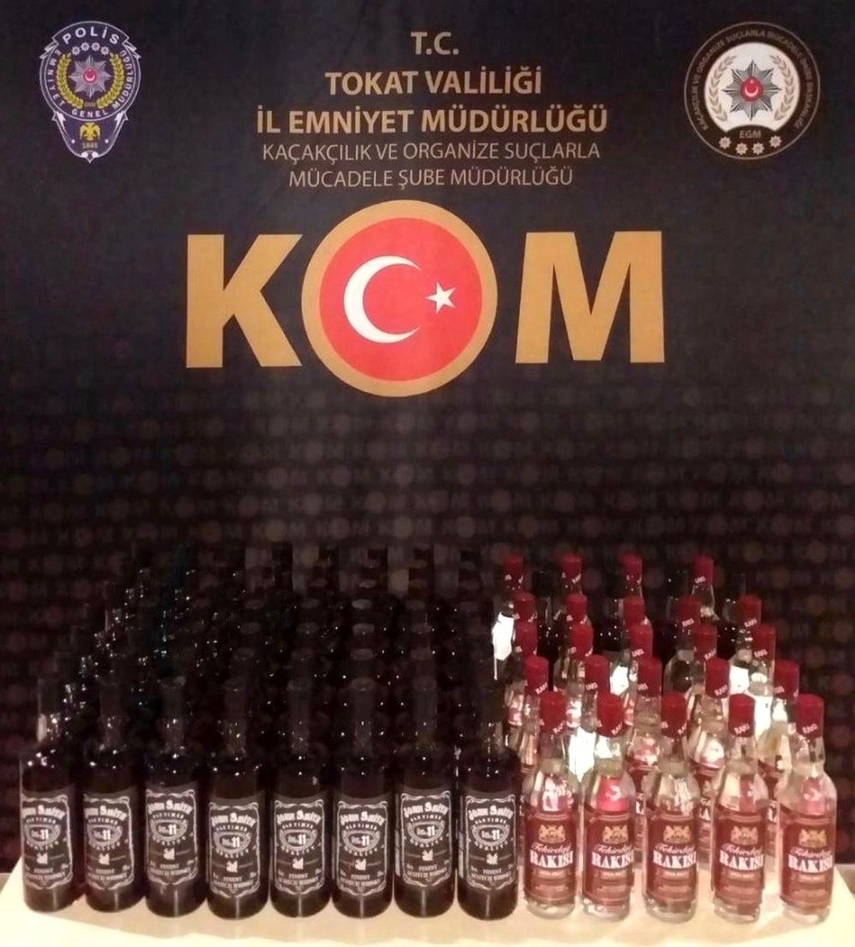 Tokat\'ta kaçak içki operasyonu