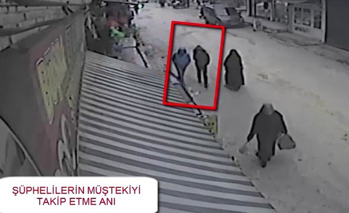 Kapkaç şüphelisi güvenlik kamerasında
