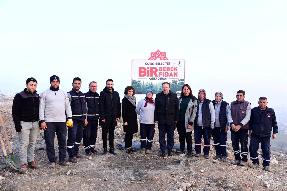 "Karesi\'de her bebeğe bir fidan" projesi hayat geçti