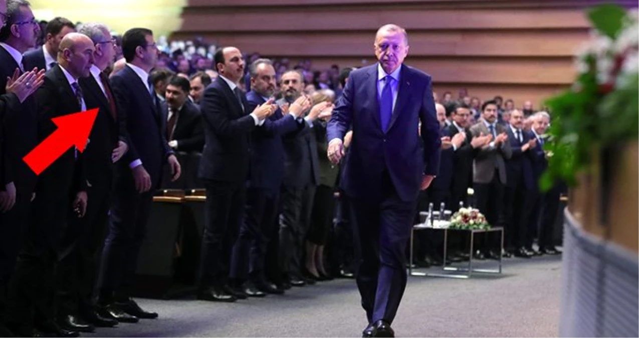 Mansur Yavaş ve Tunç Soyer\'in, Cumhurbaşkanı Erdoğan\'ı alkışlamaması dikkat çekti