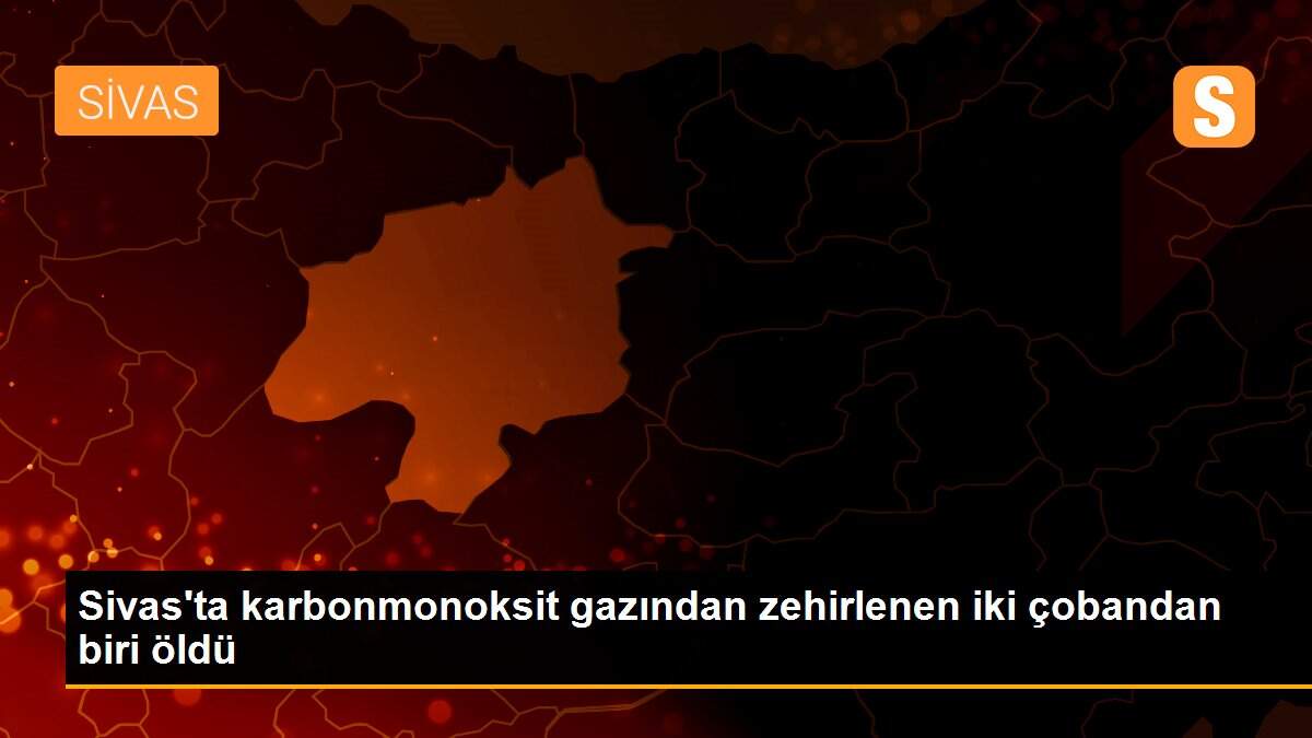 Sivas\'ta karbonmonoksit gazından zehirlenen iki çobandan biri öldü