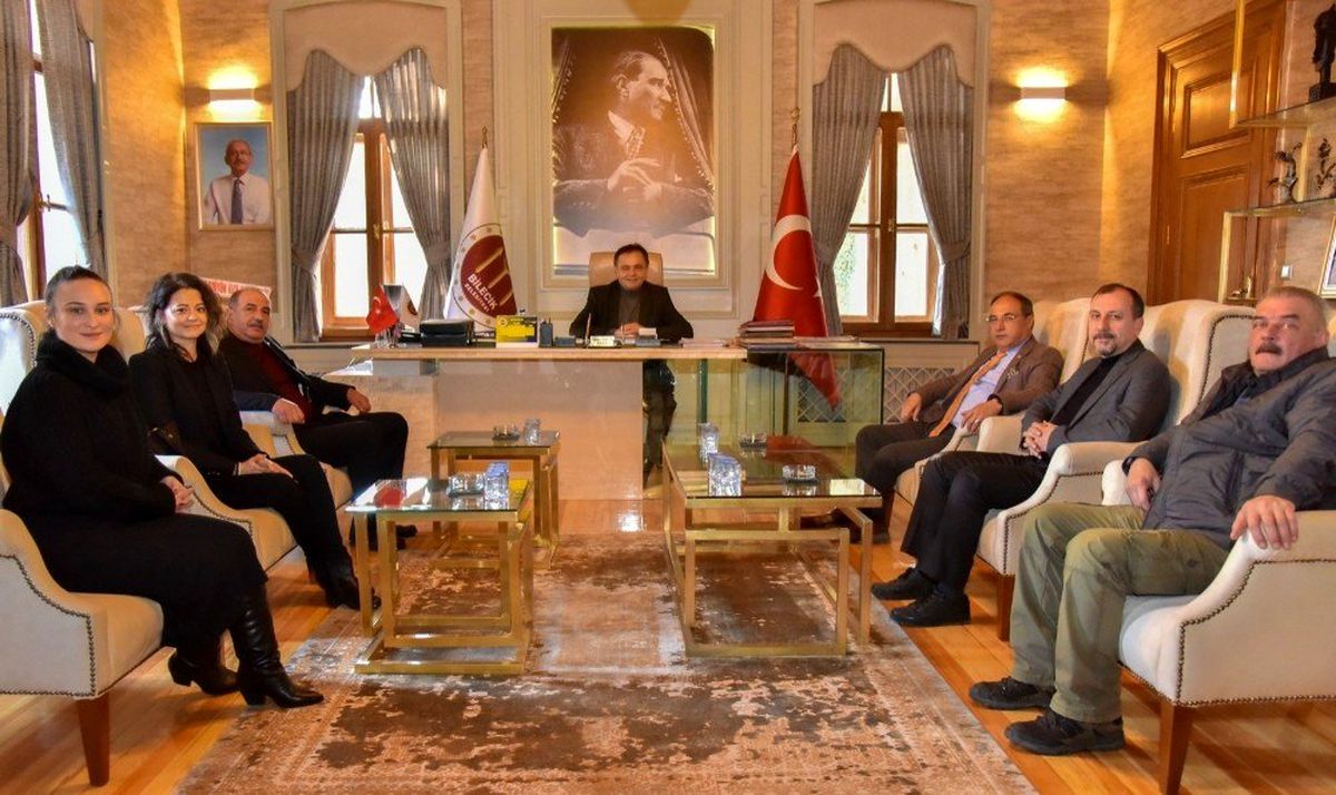 CHP Bozüyük İlçe Teşkilatından Başkan Şahin\'e ziyaret