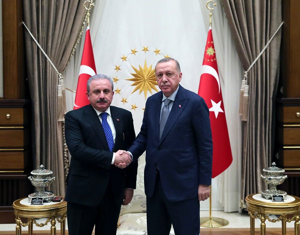 Cumhurbaşkanı Erdoğan TBMM Başkanı Şentop\'u kabul etti