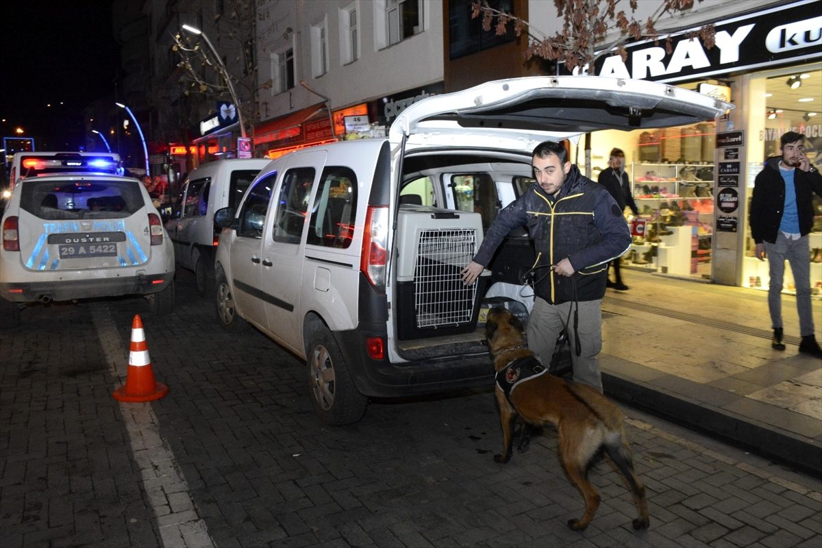 Gümüşhane\'de 112 polisle narkotik uygulaması yapıldı
