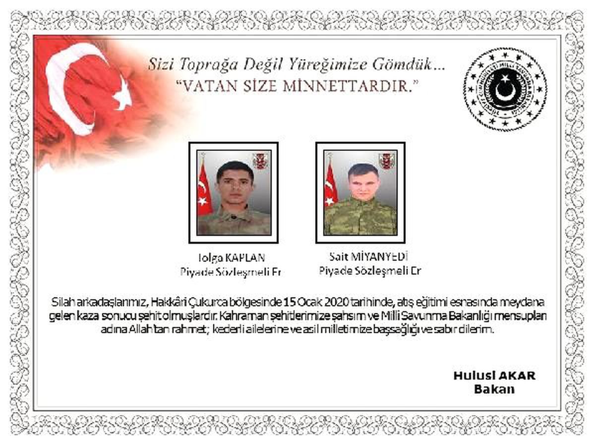 Hakkâri\'de 2 asker şehit (2)