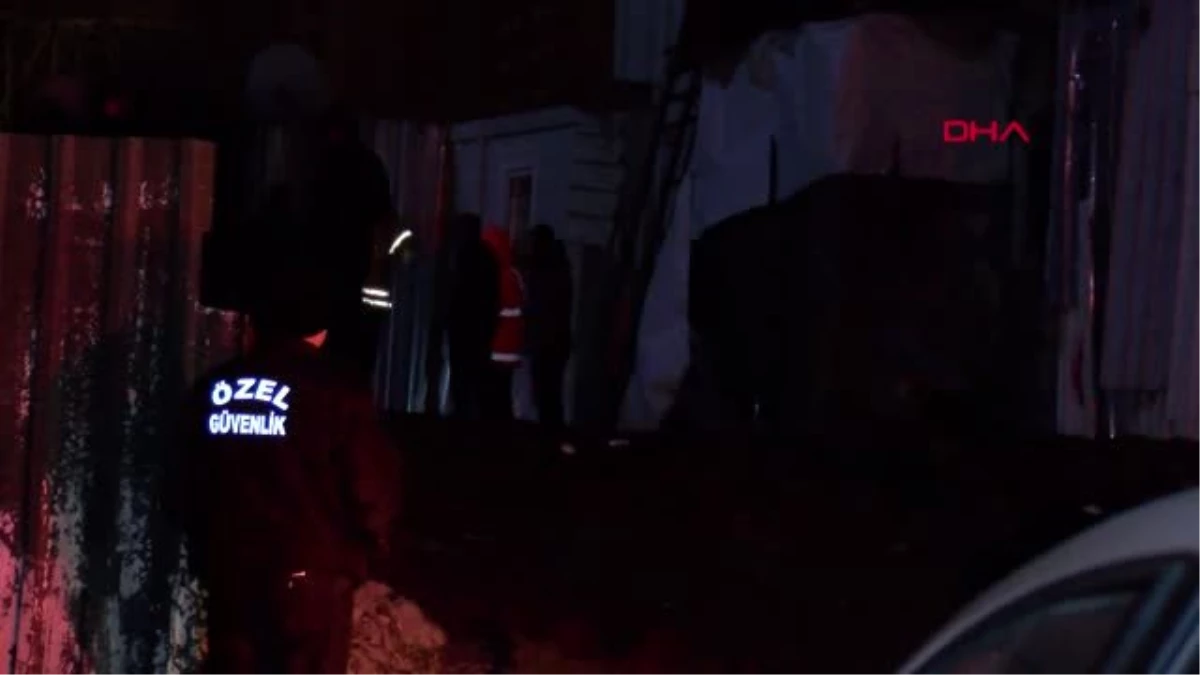 İstanbul-sultangazi\'de işçilerin kaldığı konteyner yandı 1 işçi yanarak öldü