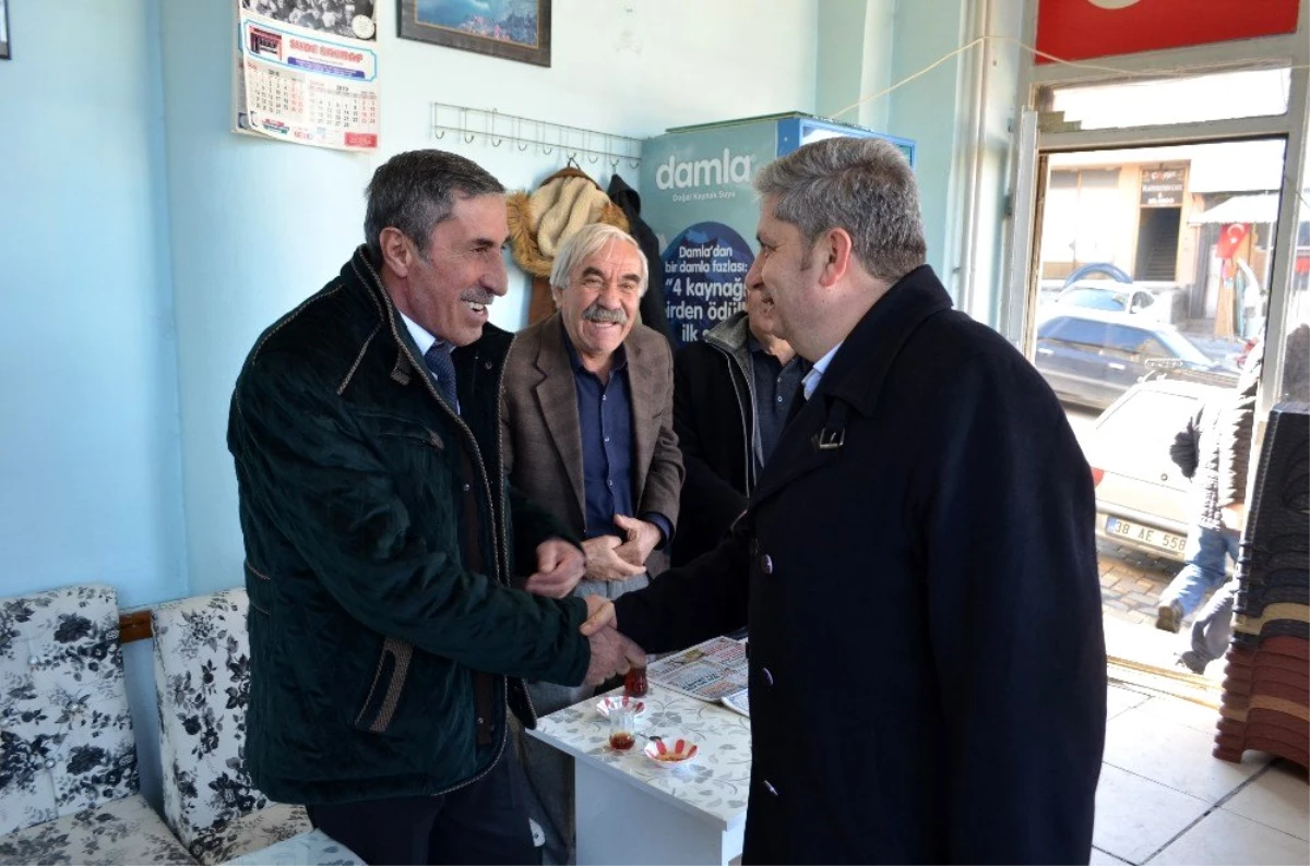 Kaymakam Şahin ve Başkan Altun esnafı ziyaret etti