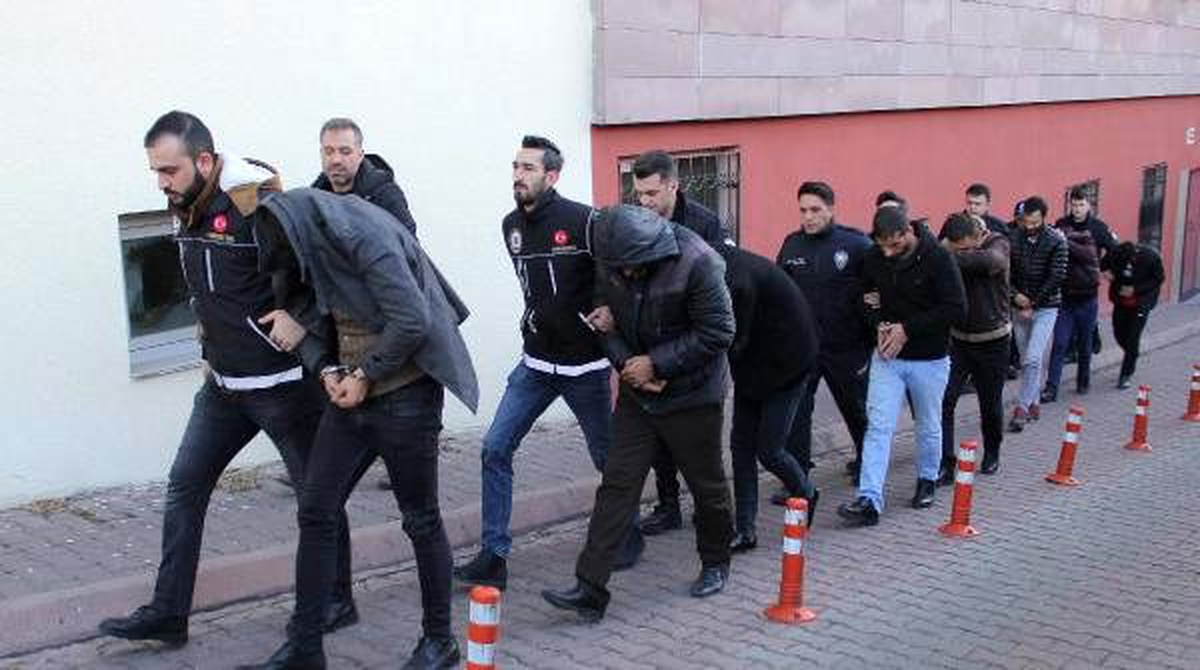 Kayseri\'de uyuşturucu operasyonuna 14 gözaltı