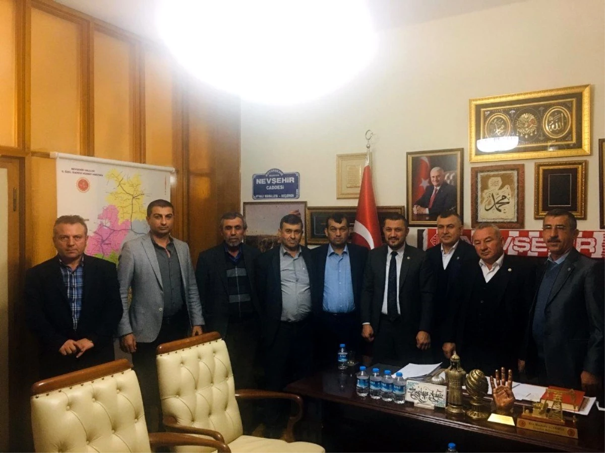 Nevşehir Ziraat Odası Başkanları, Açıkgöz\'ü ziyaret etti