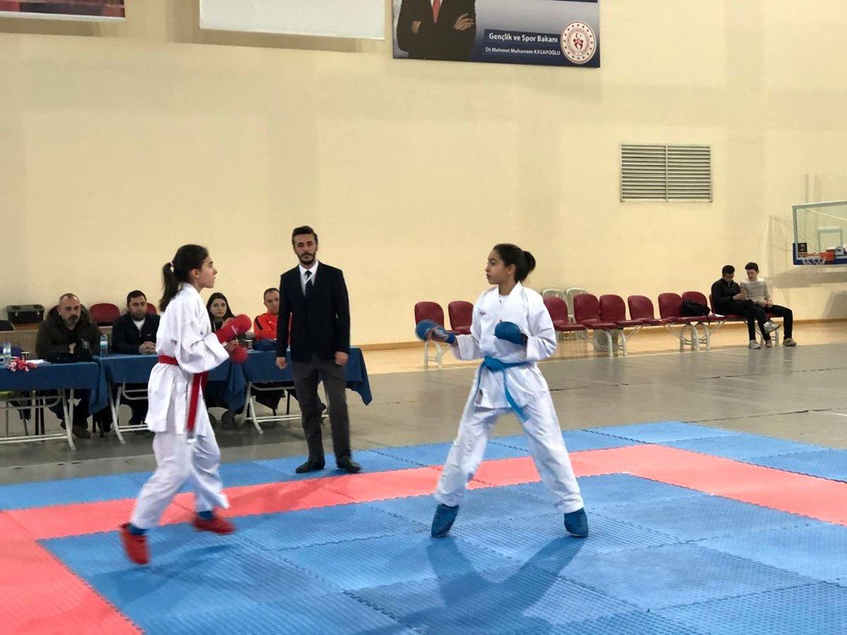 Okullar Arası Karate Genç (A-B) İl Birinciliği Müsabakaları Tamamlandı