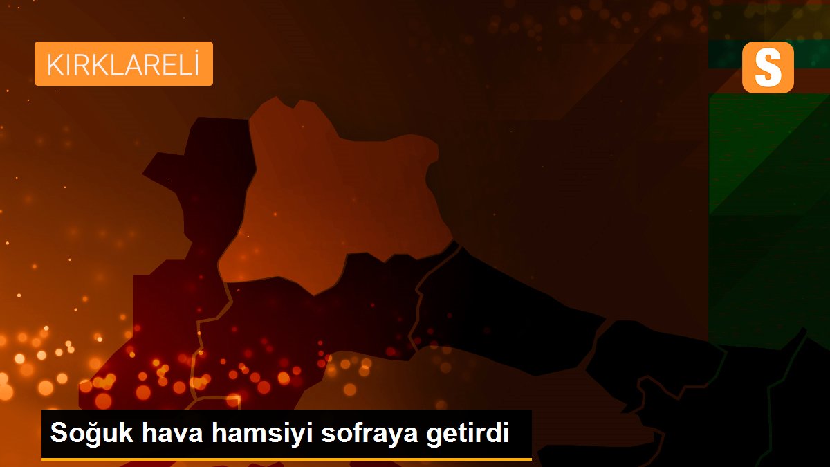 Soğuk hava hamsiyi sofraya getirdi