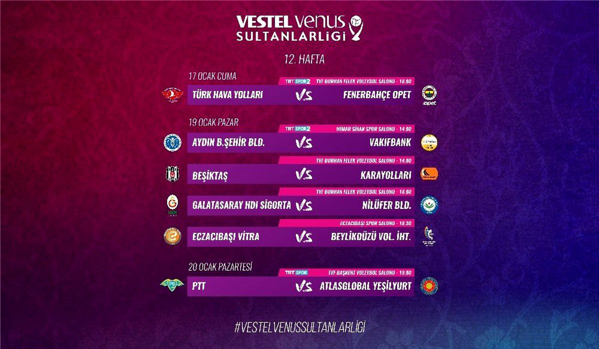 Vestel Venus Sultanlar Ligi\'nde 2. devre heyecanı yarın başlayacak